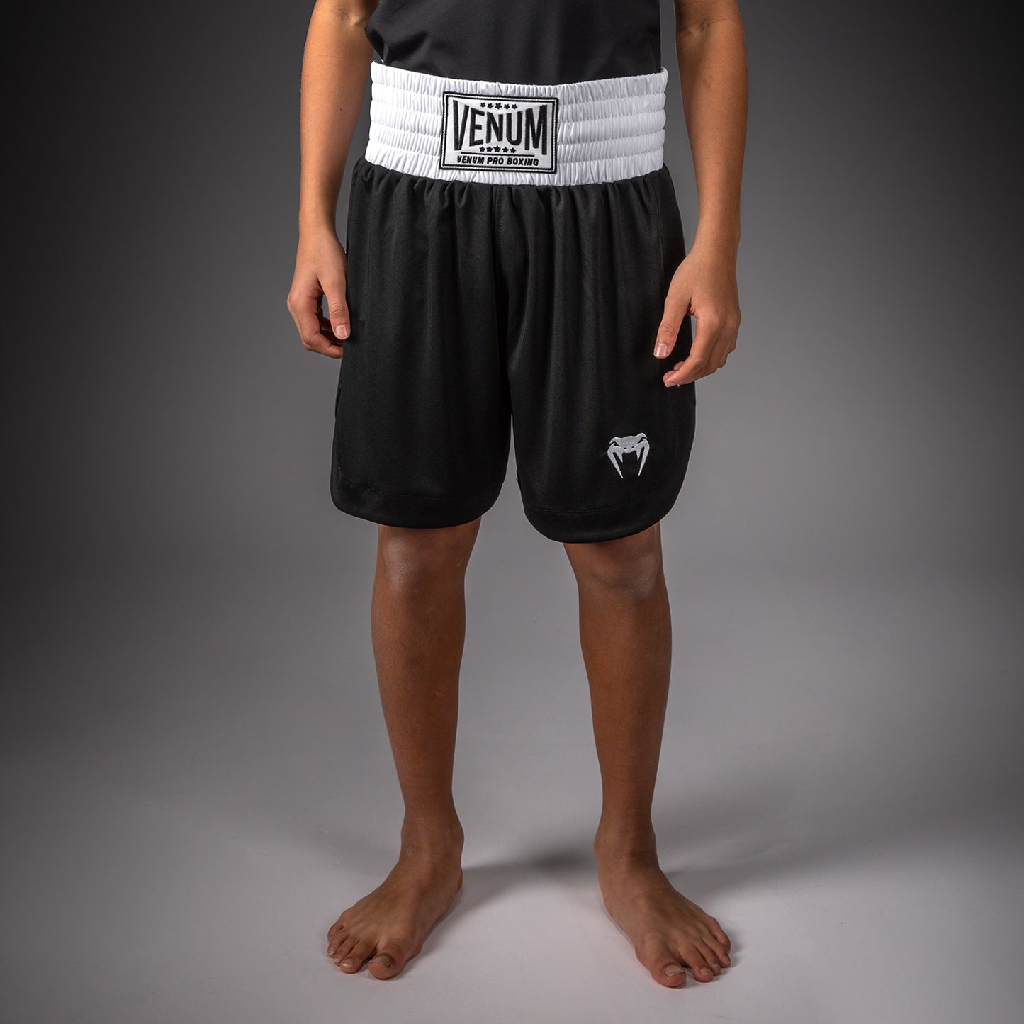 Venum Classic Pantaloncini da Boxe Per Bambini – Nero/Bianco