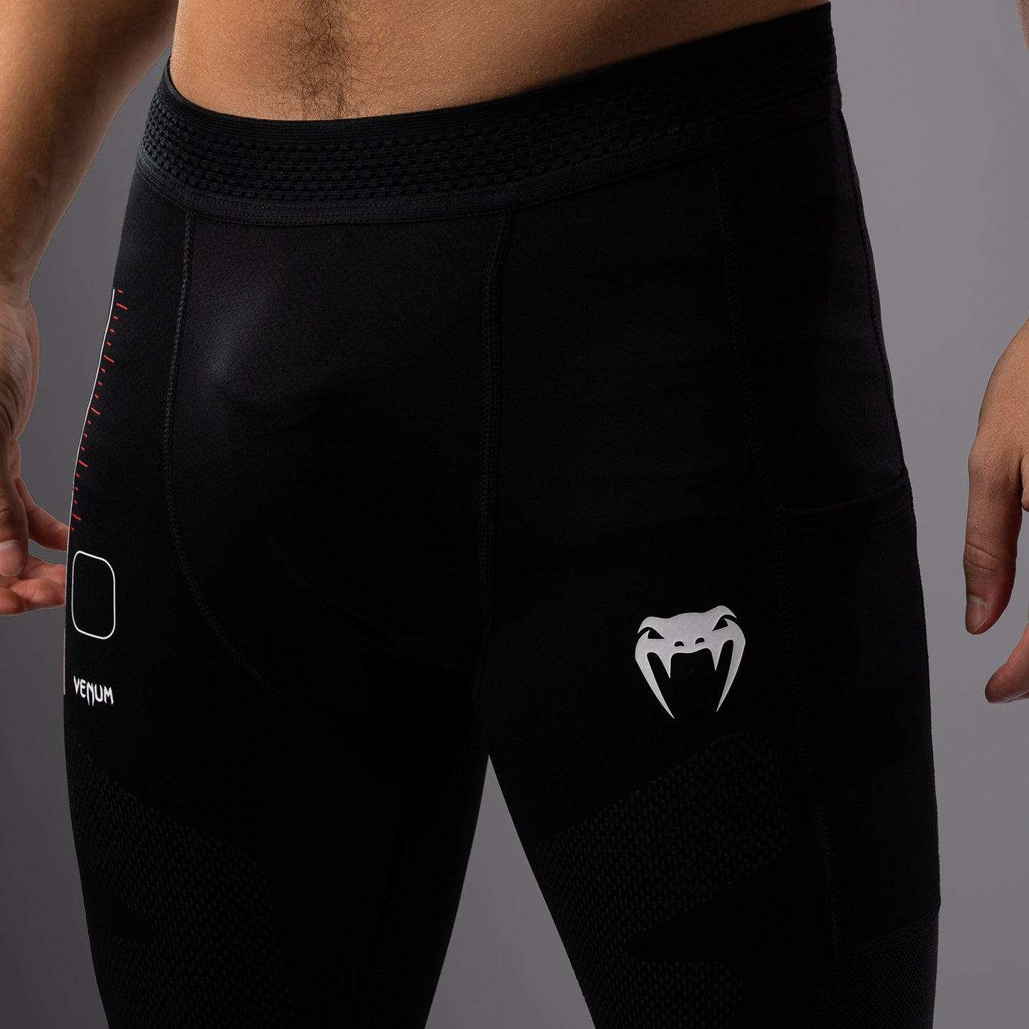 Venum Tactical XT Pantaloni a compressione - nero/rosso fuoco