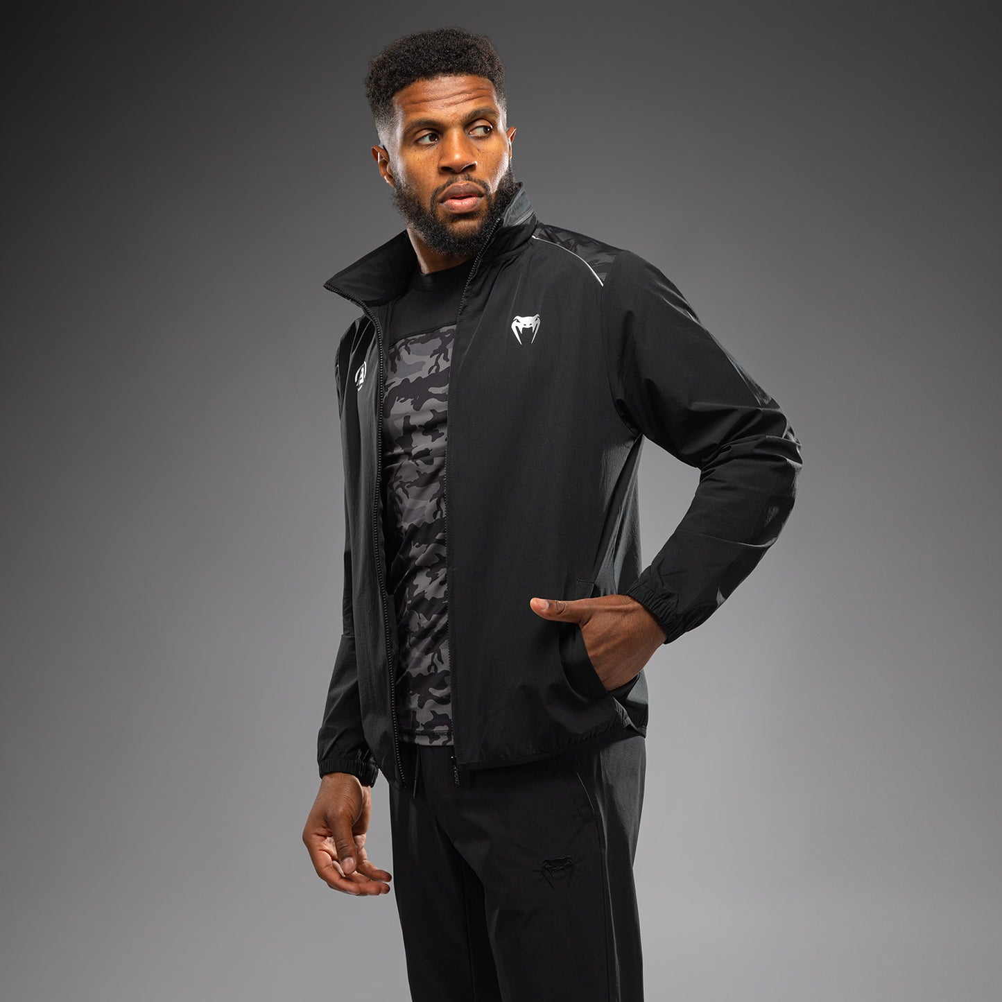 Venum x Polaris Giacca da Track - Nero/Grigio Tempesta