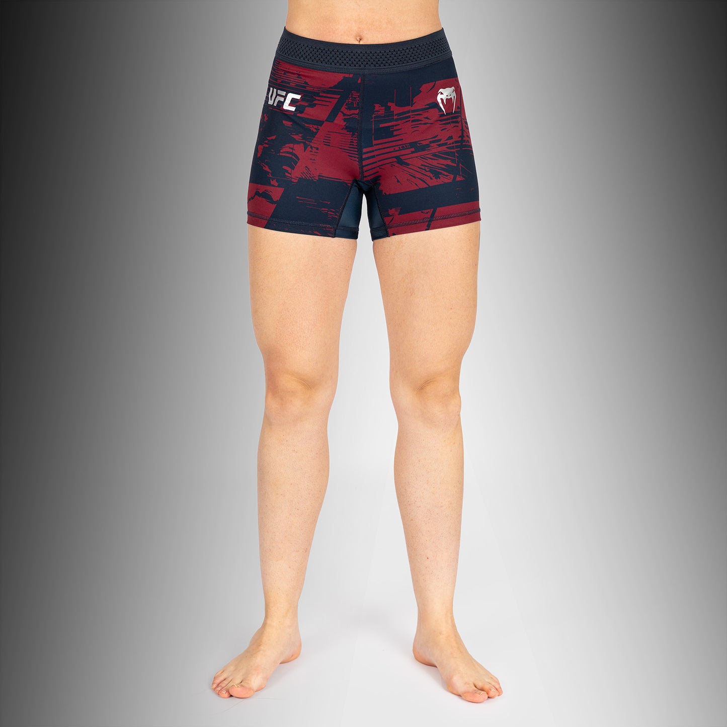 UFC Zenith by Venum Authentic Fight Week Pantaloncini Vale Tudo Performance Donna - Blu navy/Bordeaux/Argento