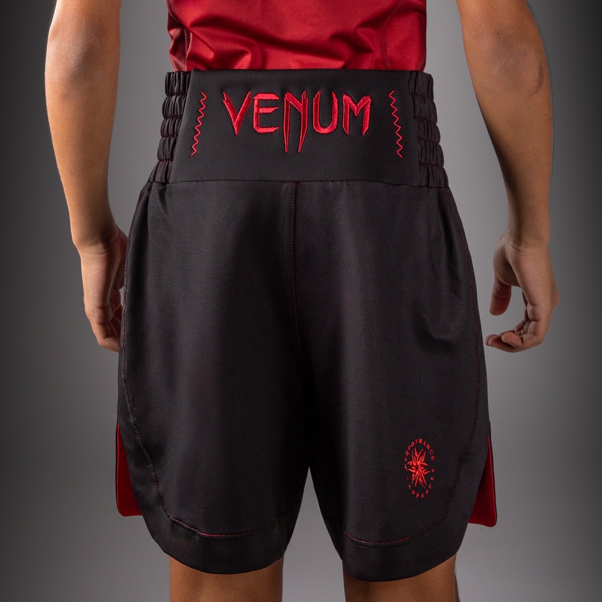 Venum Attack Pantaloncini da Boxe per Bambini - Nero/Rosso