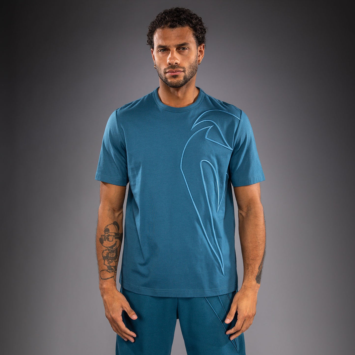 Venum Giant 3D T-shirt in Cotone - Blu Oceano