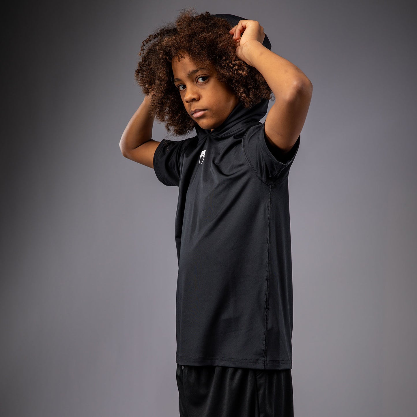 Venum Elite Felpa Dry-Tech a Maniche Corte per Bambini - Nero