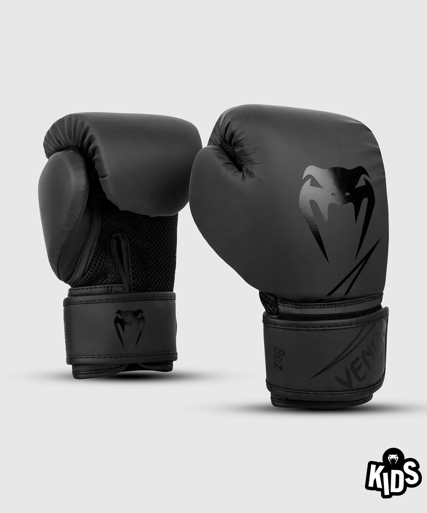 Venum Classico  Guantoni da boxe per bambini - Nero/Nero - 8 oz - Edizione WLMT