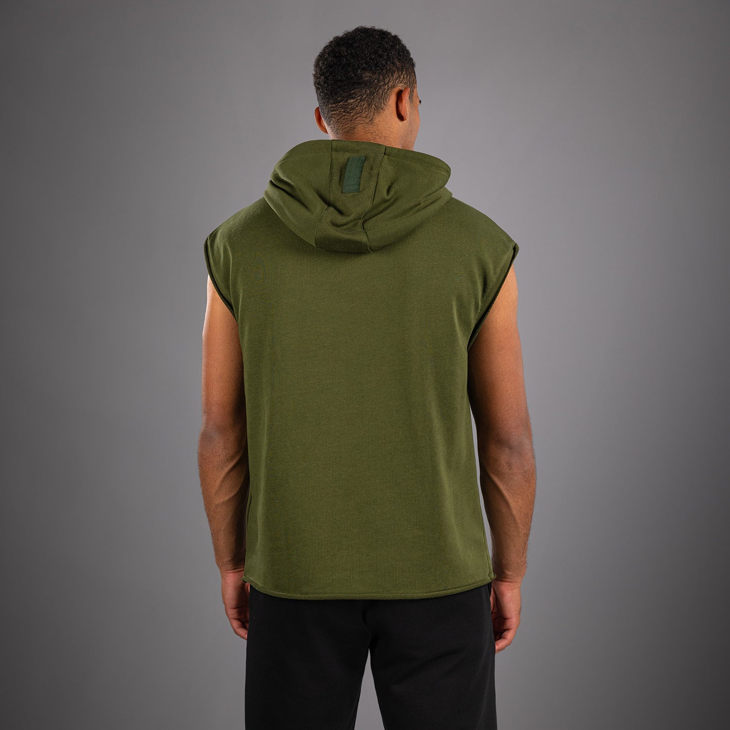 Venum Muay Thai VT Felpa con Cappuccio Senza Maniche – Verde Militare
