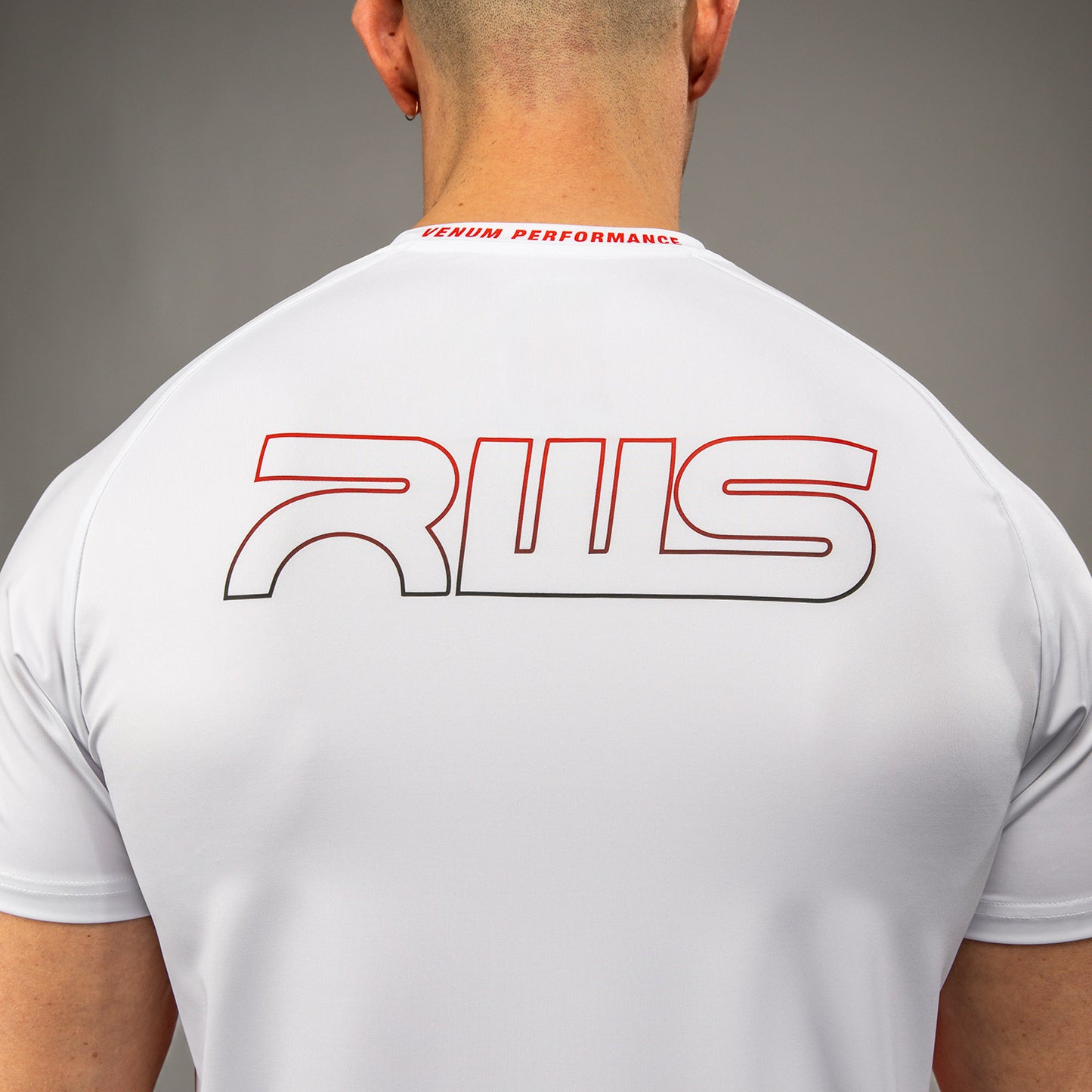 Venum x RWS 2.0 T-Shirt Dry-Tech Uomo – Bianco/Rosso