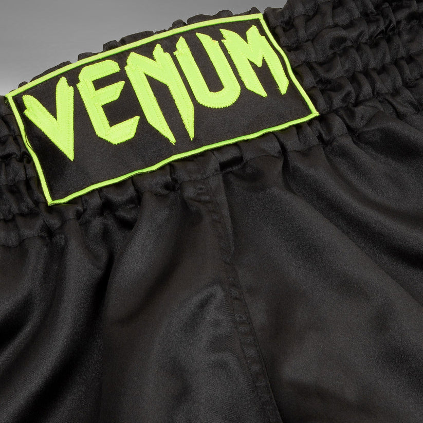 Venum Classic Pantaloncini da Muay Thai - Nero/giallo fluorescente