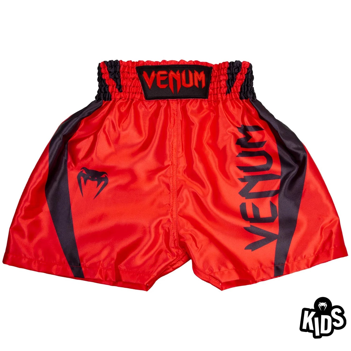 Pantaloncini da boxe Venum Elite bambino - Rosso/Nero