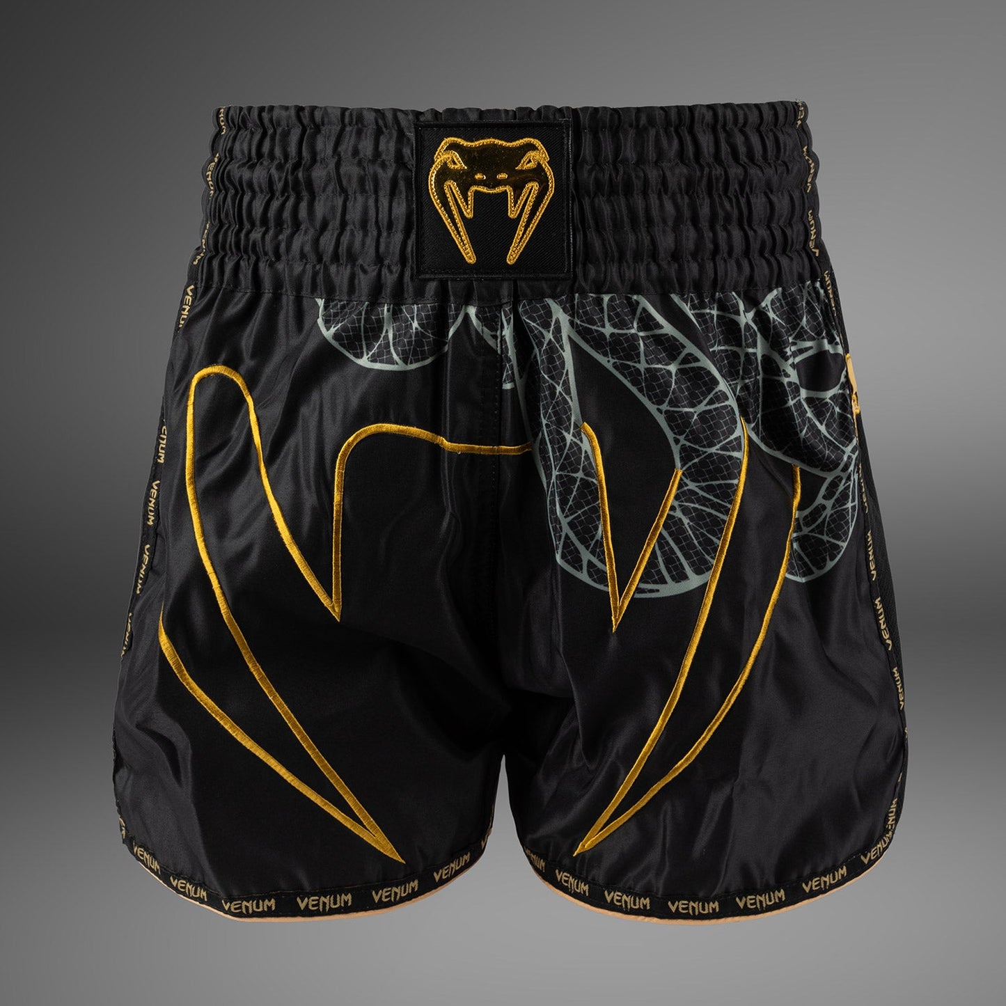 Venum Serpenti Pantaloncini Muay Thai – Nero/Argento/Oro