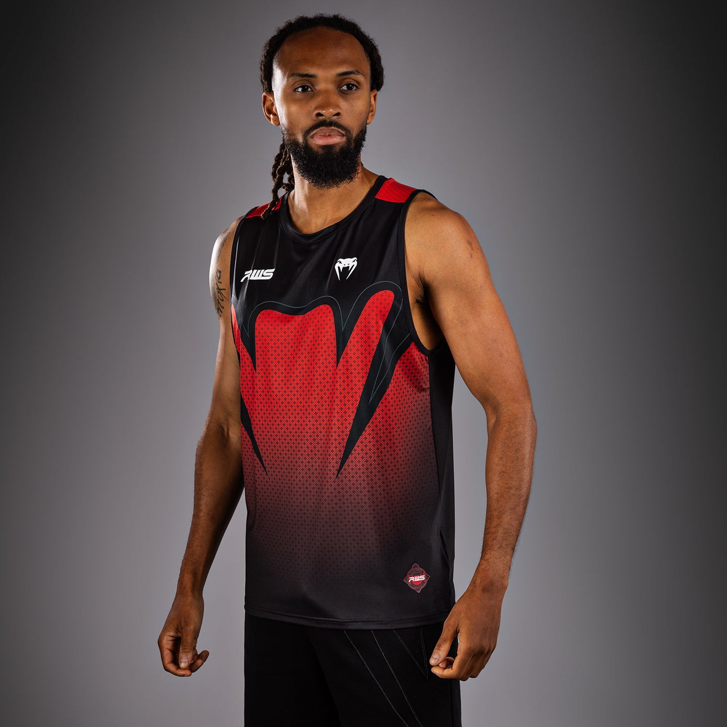 Venum x RWS 2.0 Canotta Dry-Tech da uomo – Nero/Rosso