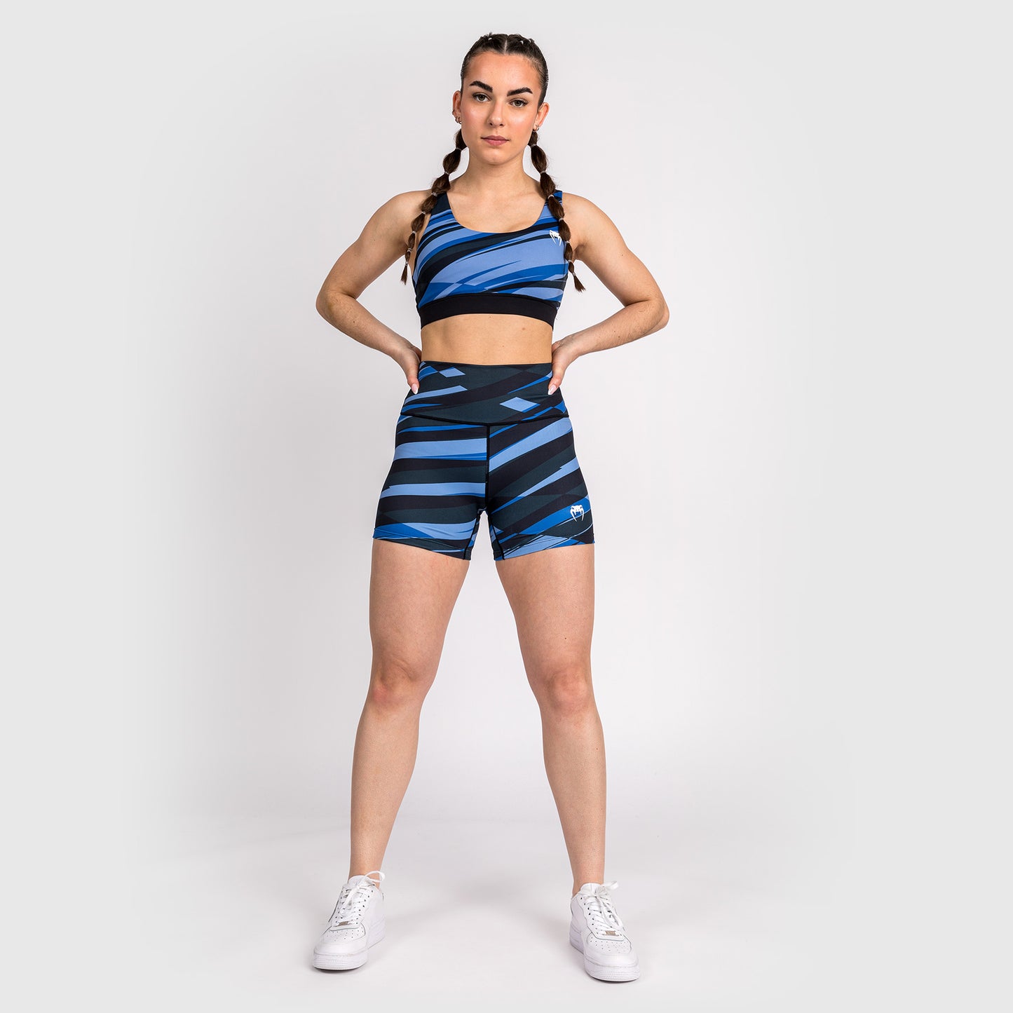 Venum Abyss Short da Compressione da Donna - Blu Ombra