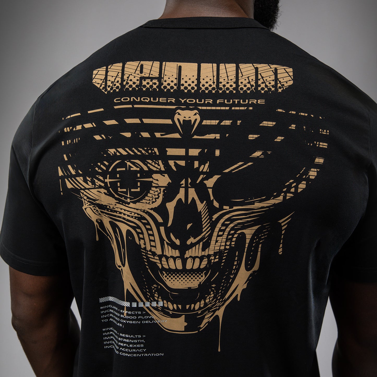 Venum Invader T-Shirt - Nero/Sabbia