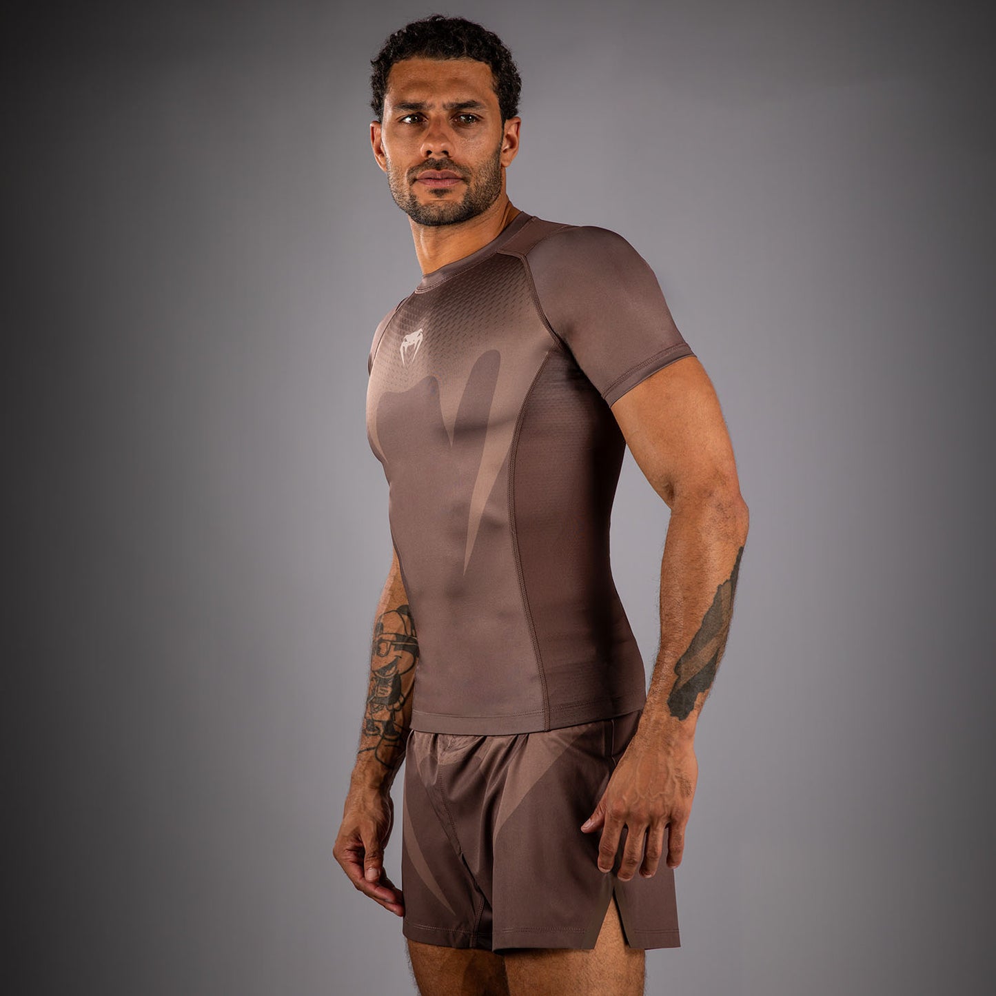Venum No Gi Rashguards - Marrone Cioccolato
