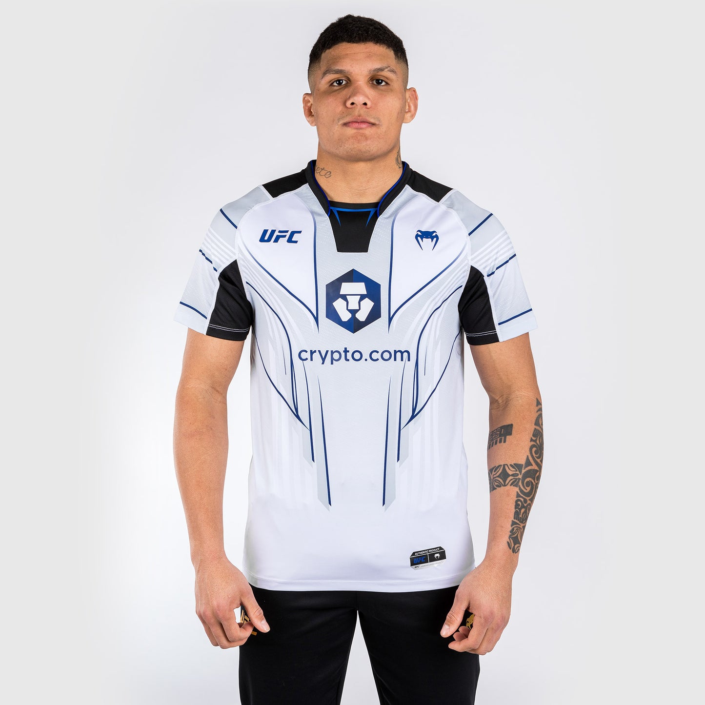 Maglia UFC Venum personalizzata Authentic Fight Night 2.0 da uomo - Midnight Edition - Ice