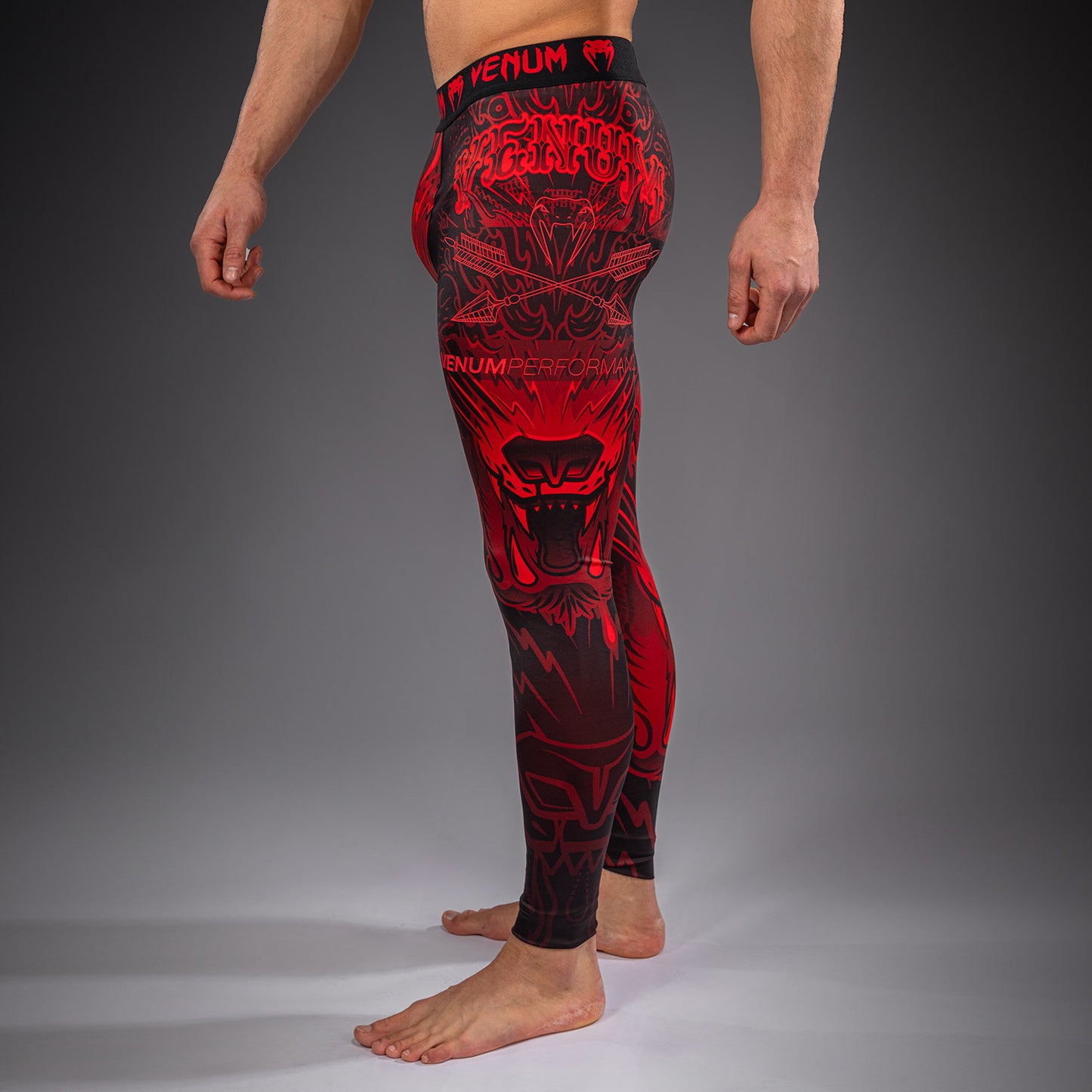 Venum Wolf Atak Spats – Nero/Rosso