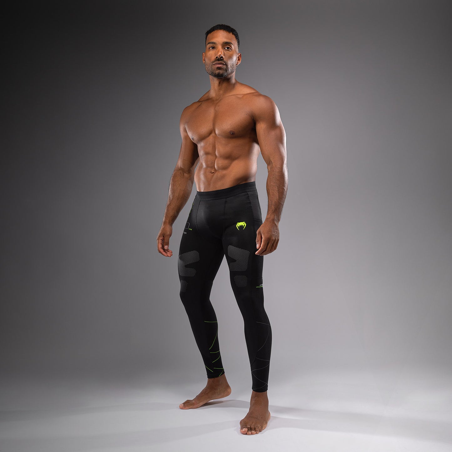 Venum Training Camp 4.0 Pantaloni a compressione - Nero/Verde chiaro
