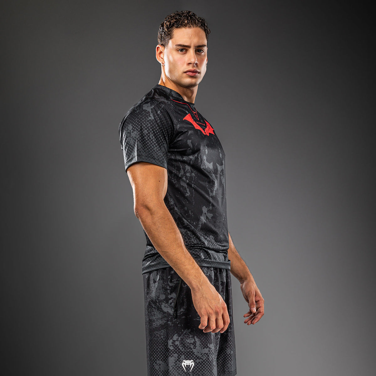 Venum x Batman T-shirt Dry-Tech - Nero/Grigio/Rosso