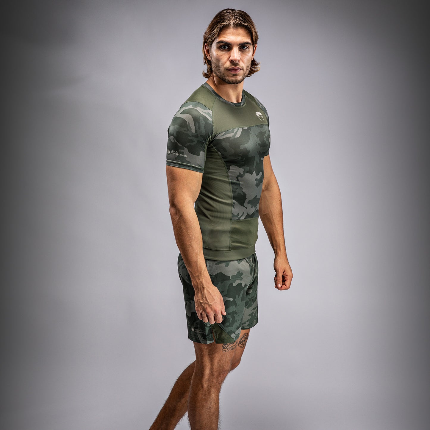 Venum G-Fit Air Rashguard a maniche Corte - Camo Esercito