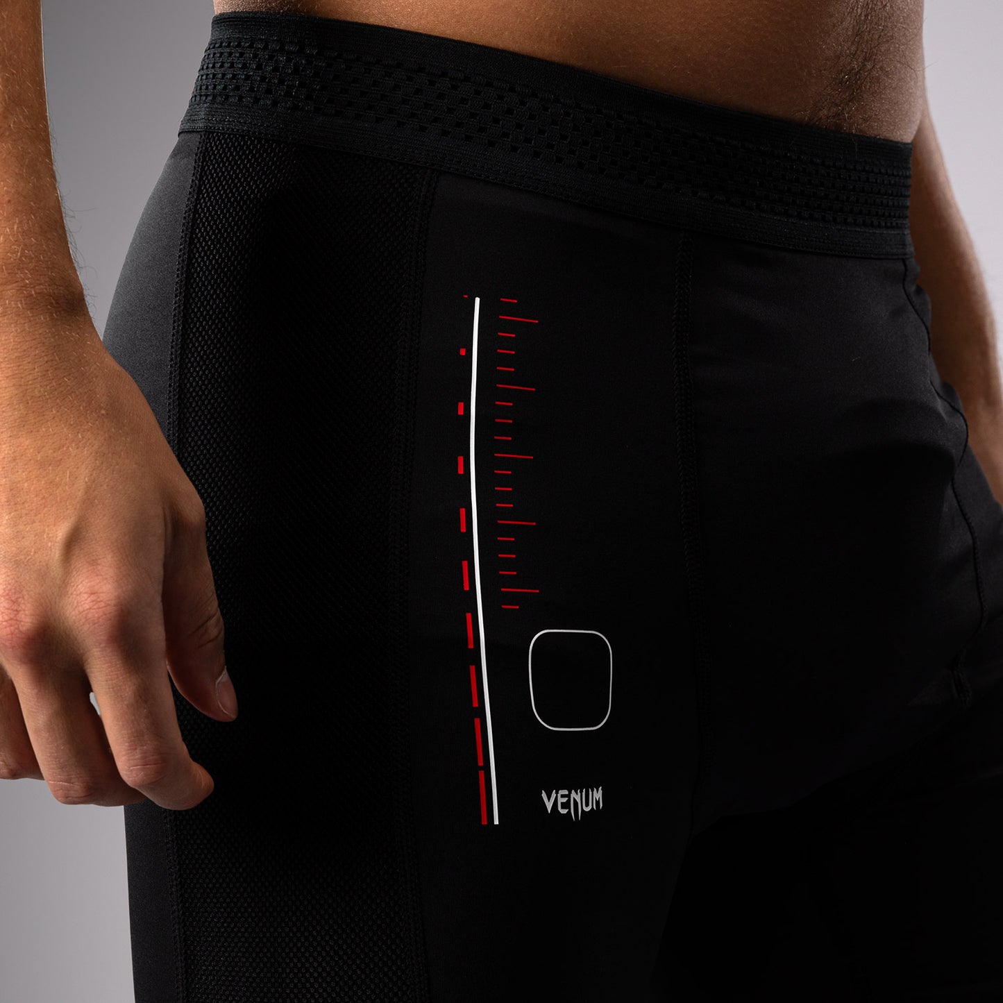Venum Tactical XT Pantaloncini a compressione - Nero/Rosso fuoco
