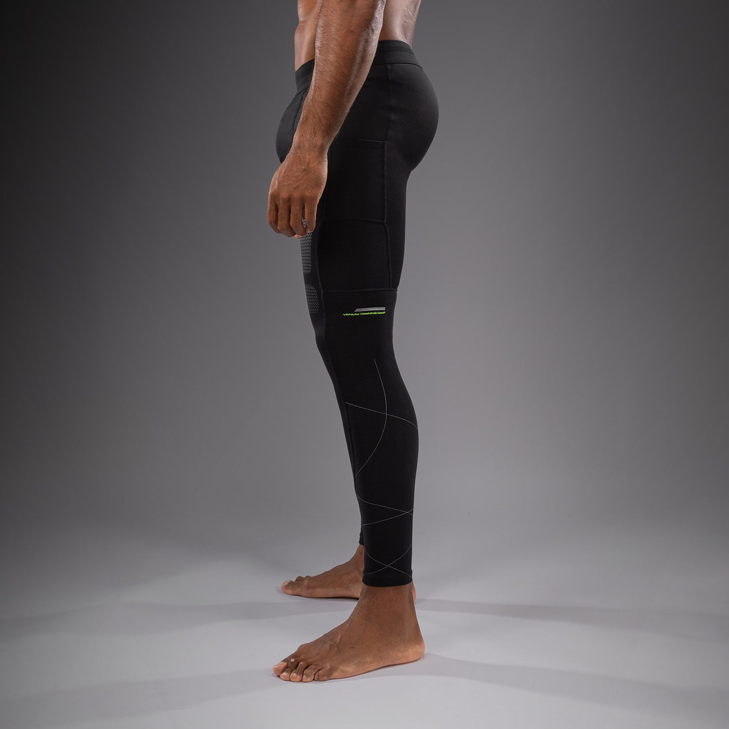 Venum Training Camp 4.0 Pantaloni a compressione - Nero/Verde chiaro