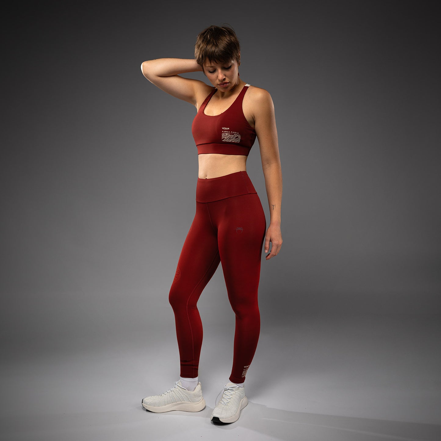 Venum Serpenti Leggings Donna – Bordeaux/Avorio