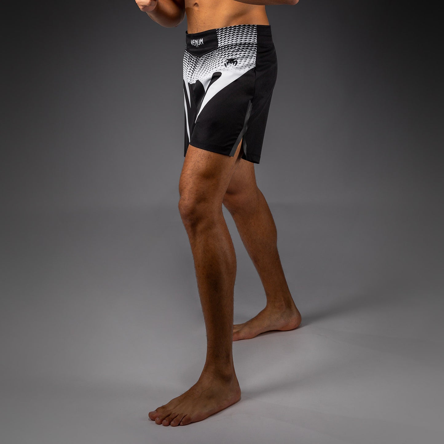 Venum No Gi Pantaloncini da combattimento - Nero/Bianco