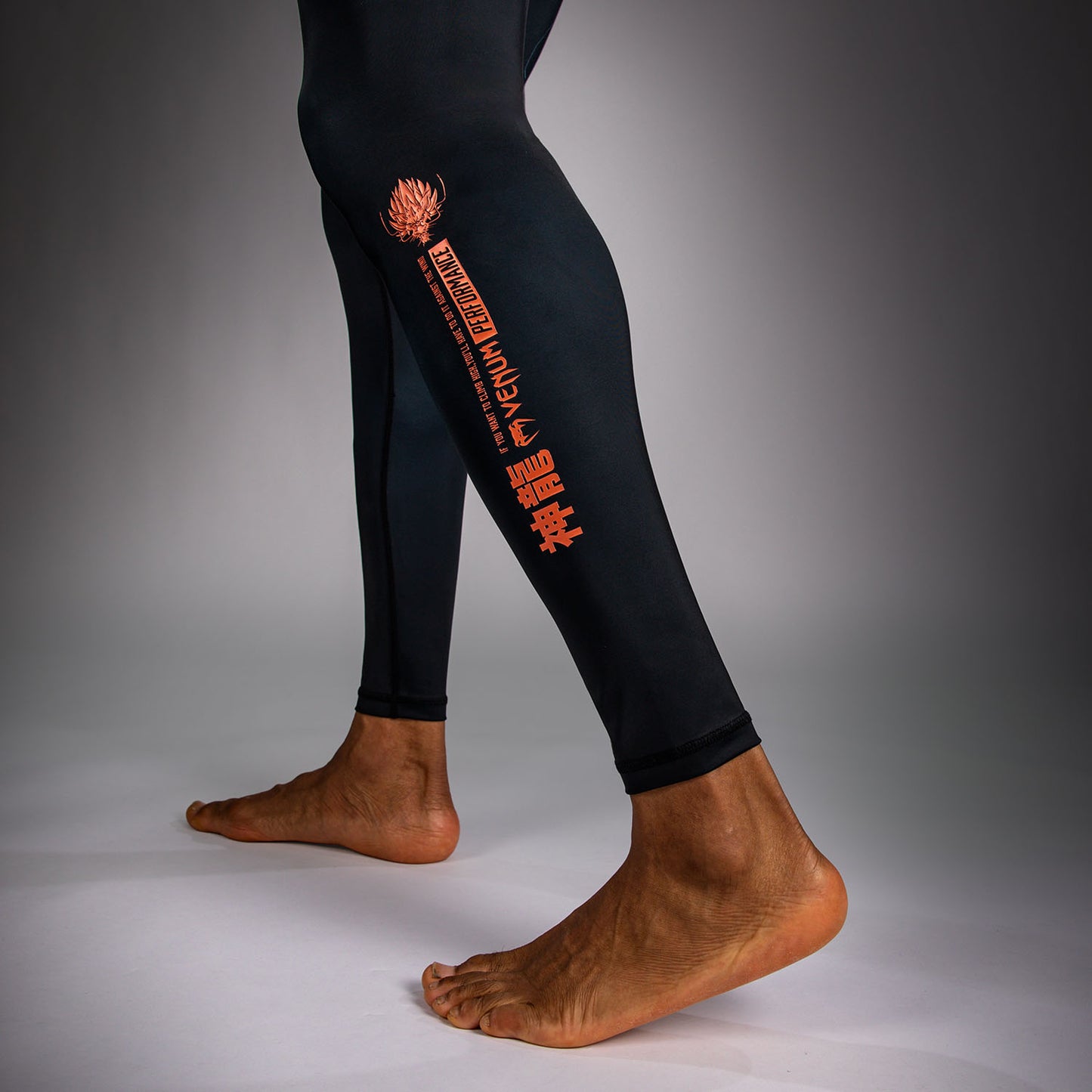 Venum Thunder Dragon Pantaloni a Compressione – Nero/Grigio/Rame