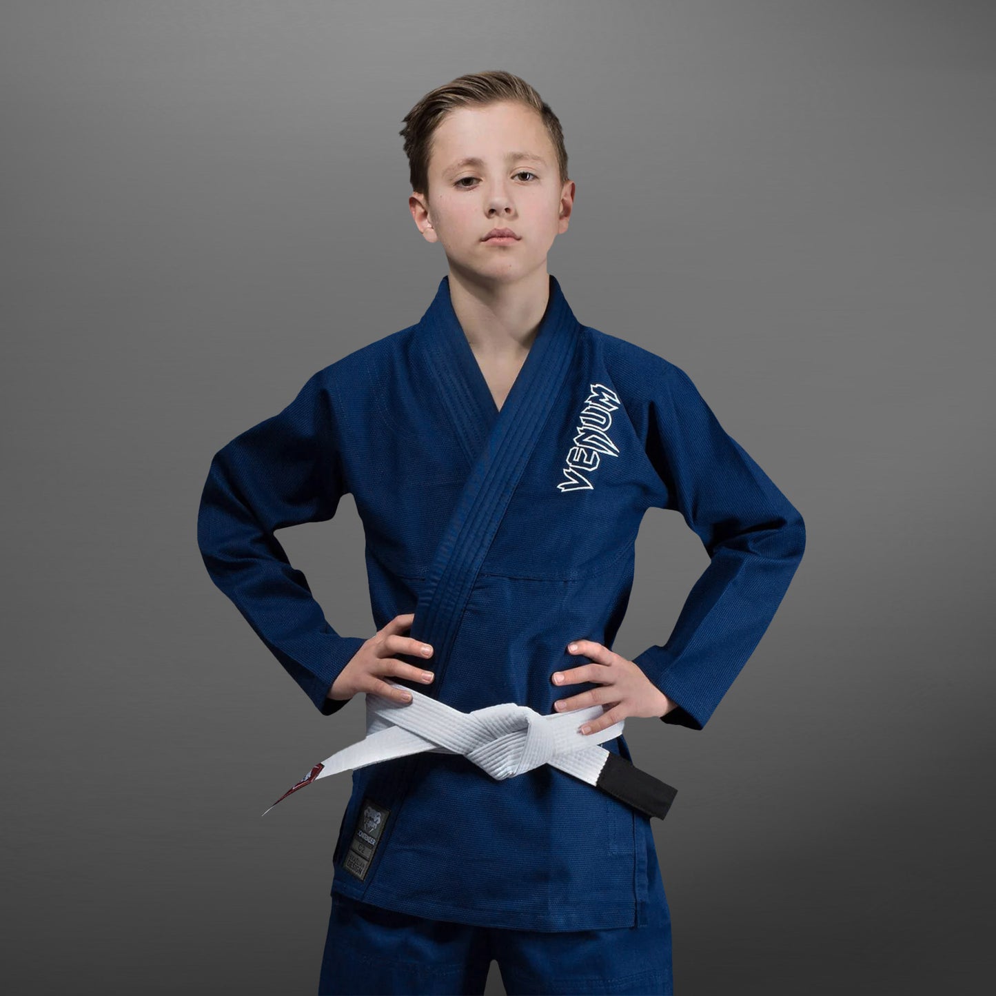 Venum Contender Kids Gi da BJJ (Completo di cintura bianca) - Blu marino