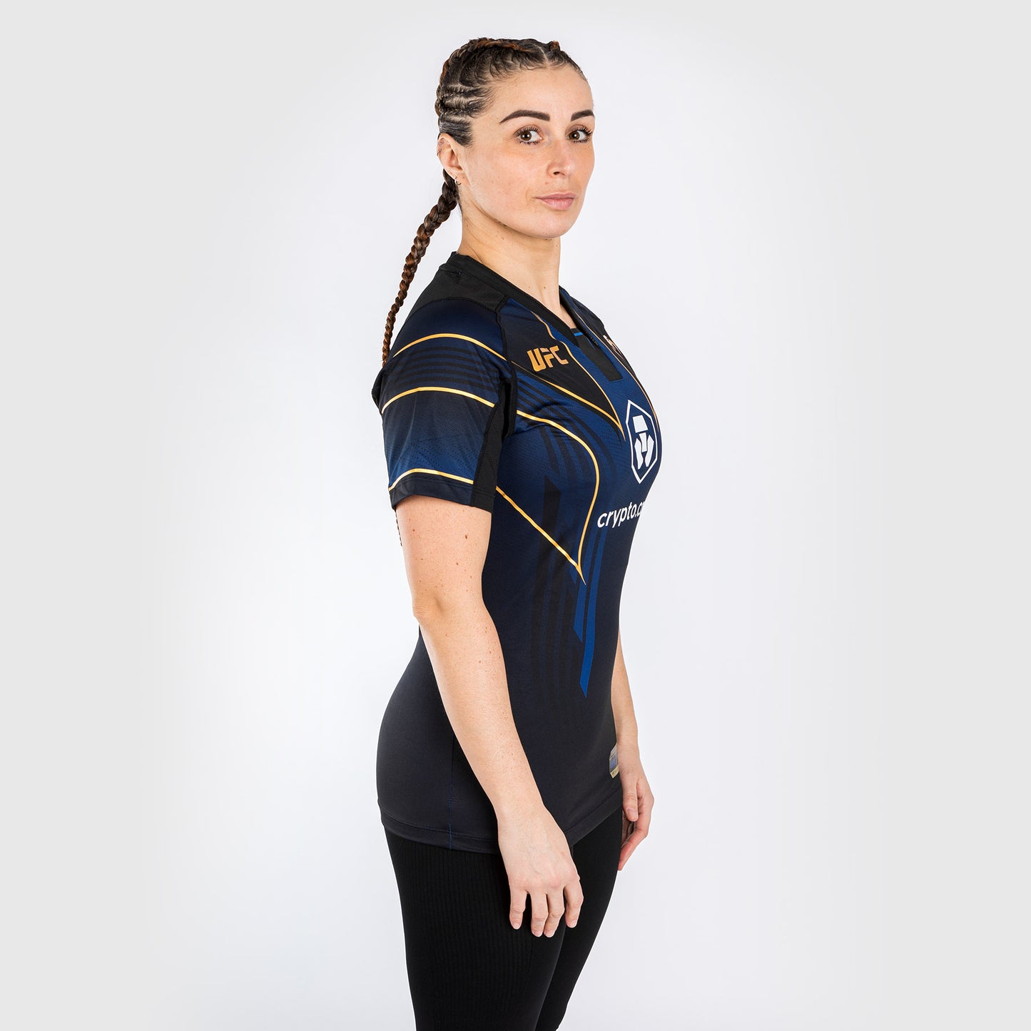 Maglia UFC Venum personalizzata Authentic Fight Night 2.0 da donna - Midnight Edition - Champion