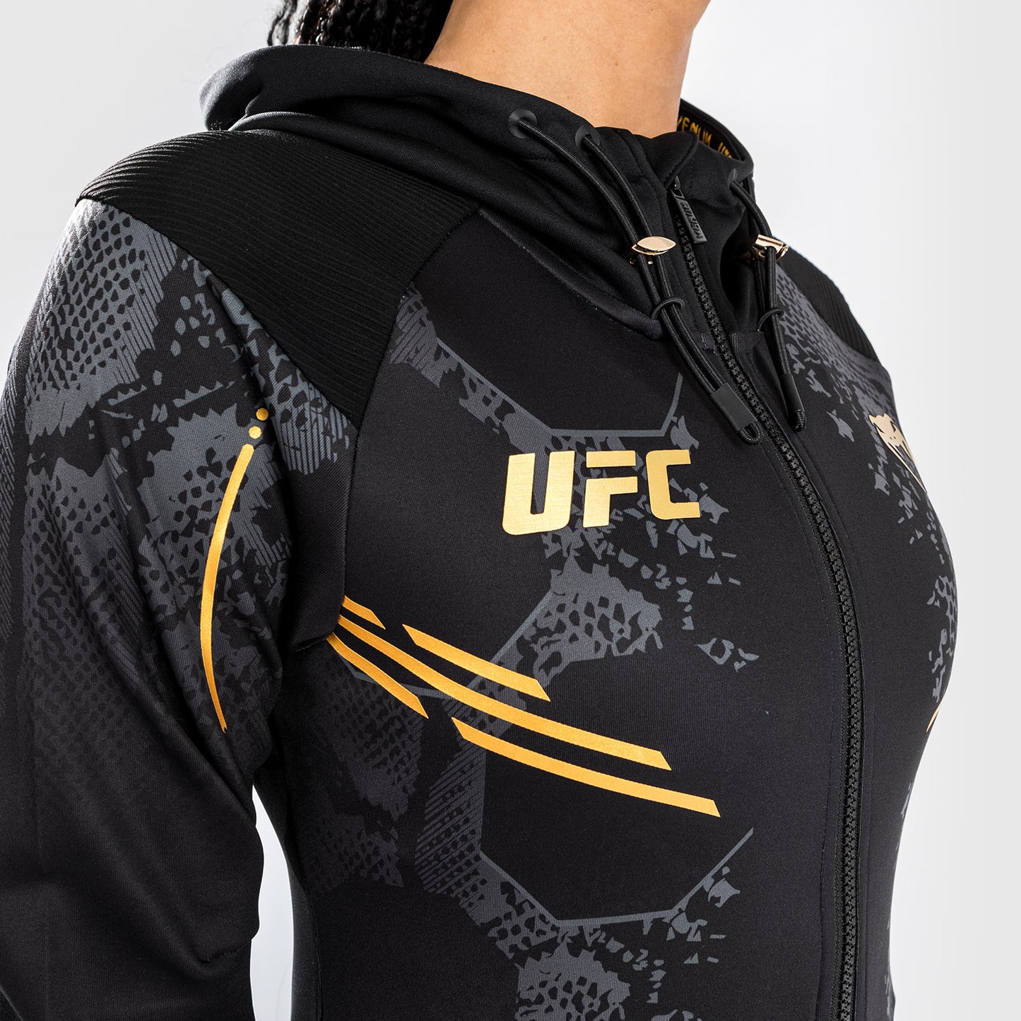 UFC Adrenaline by Venum Authentic Fight Night Felpa con cappuccio Walkout da Donna - Champion