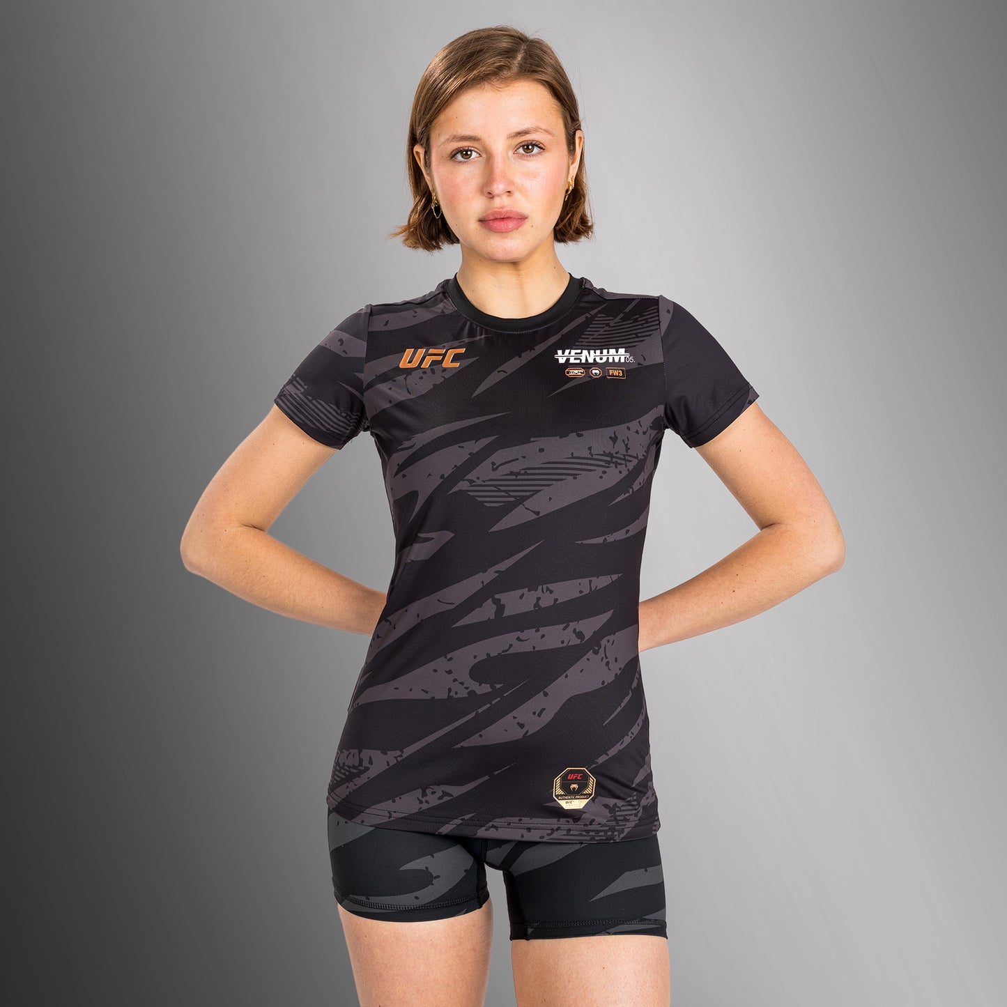 UFC Adrenaline by Venum Fight Week Maglietta Donna Dry-Tech - Urban Camo