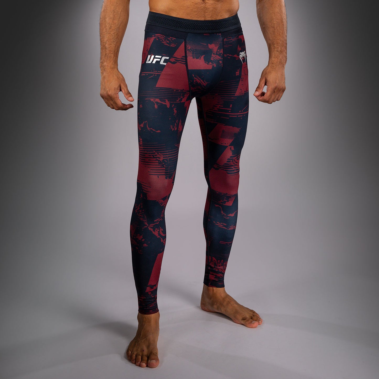 UFC Zenith by Venum Authentic Fight Week Leggings Performance Uomo - Blu navy/Bordeaux/Argento