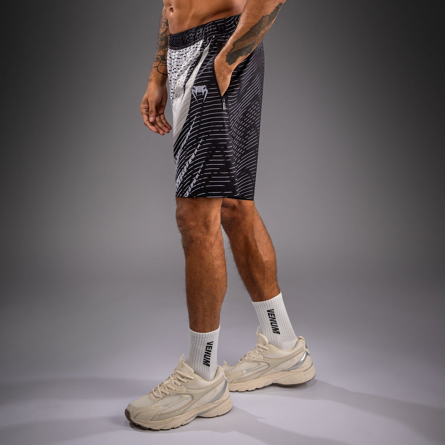 Venum Galactic 3.0 Pantaloncini da Allenamento - Bianco Sporco/Nero