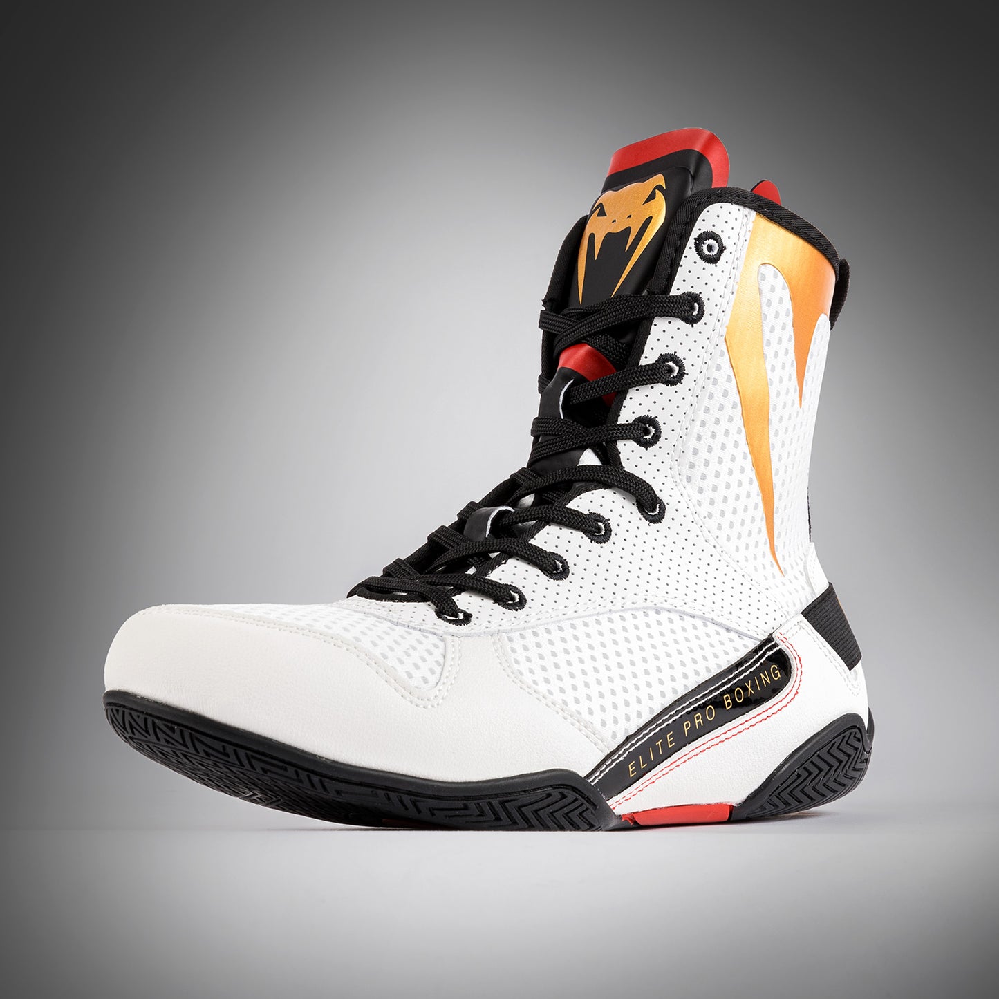 Venum Elite Scarpe da Boxe - Ghiaccio/Oro