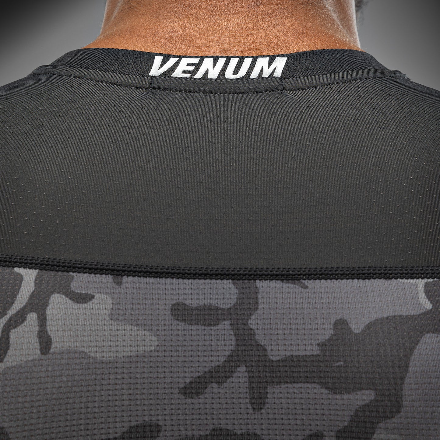 Venum x Polaris Maglia a Maniche Corte Rashguard - Nero/Grigio Tempesta