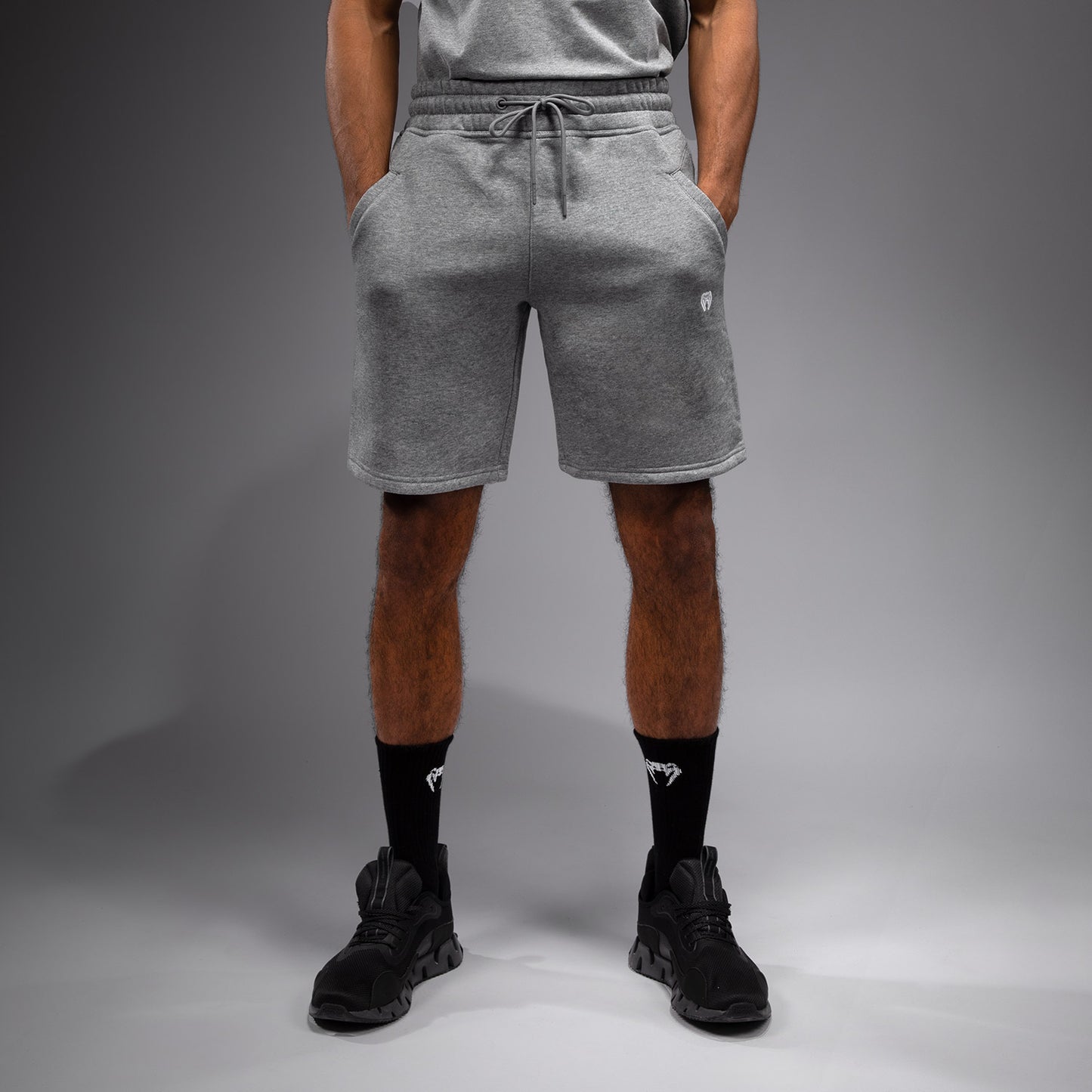 Venum Silent Power Pantaloni Corti in Cotone - Cloudy Grey