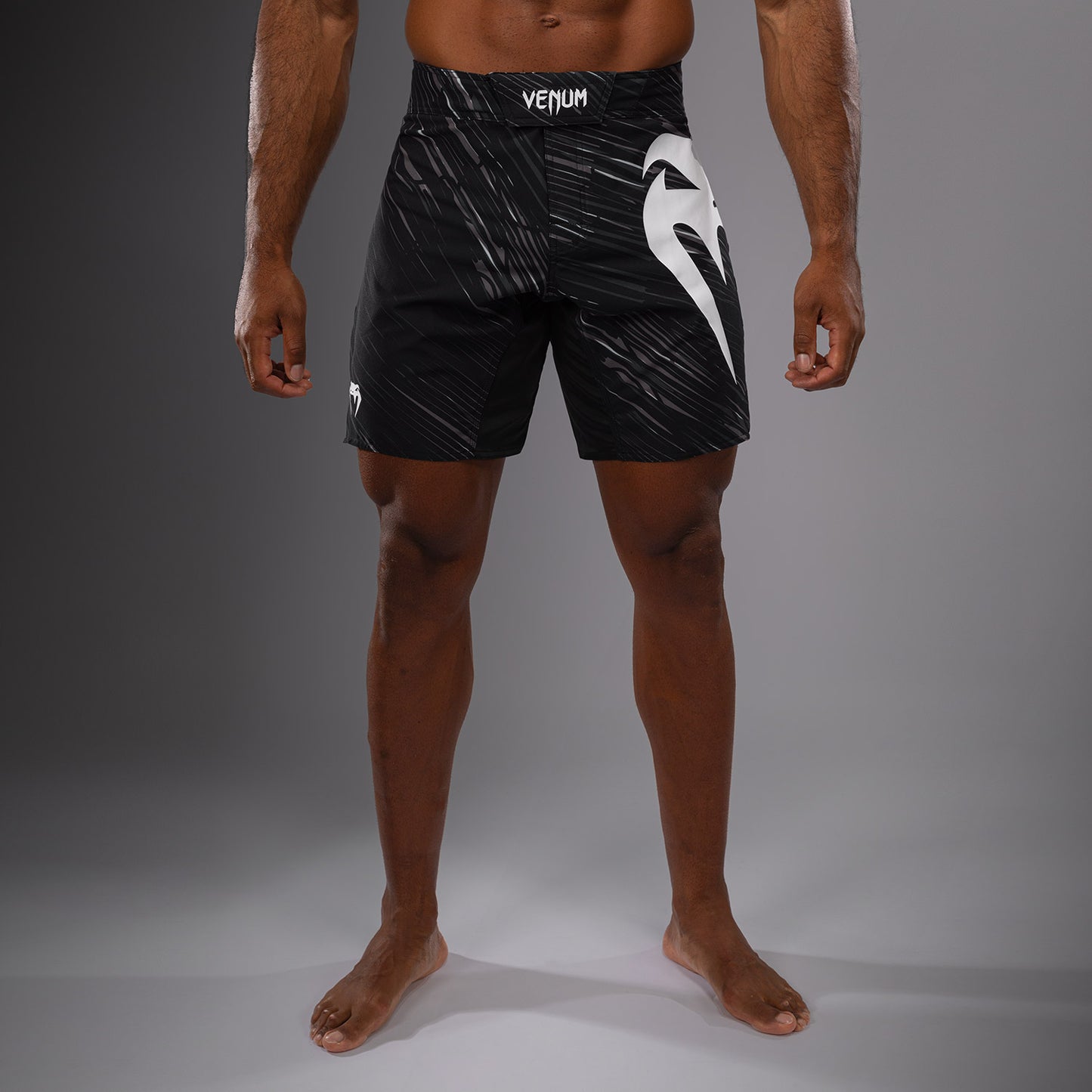 Venum Rapid Light Pantaloncini da combattimento - Nero/Grigio Tempesta