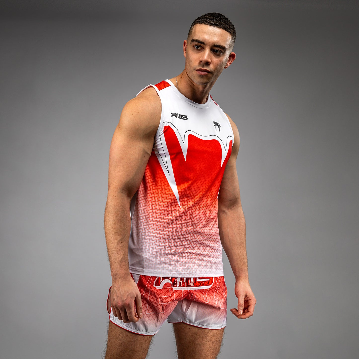 Venum x RWS 2.0 Canotta Dry-Tech da uomo – Bianco/Rosso