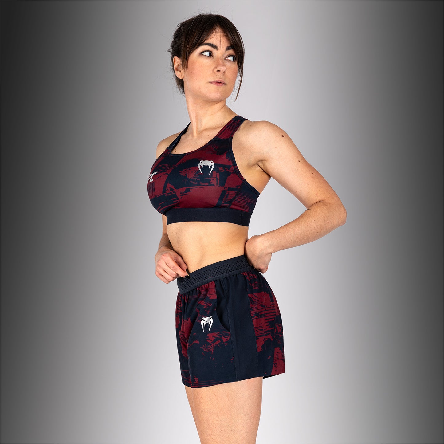 UFC Zenith by Venum Authentic Fight Week Reggiseno sportivo Donna - Blu navy/Bordeaux/Argento