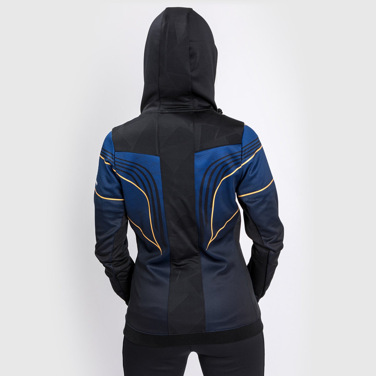 Felpa con cappuccio Walkout da donna UFC Venum Authentic Fight Night 2.0 - Midnight Edition - Champion