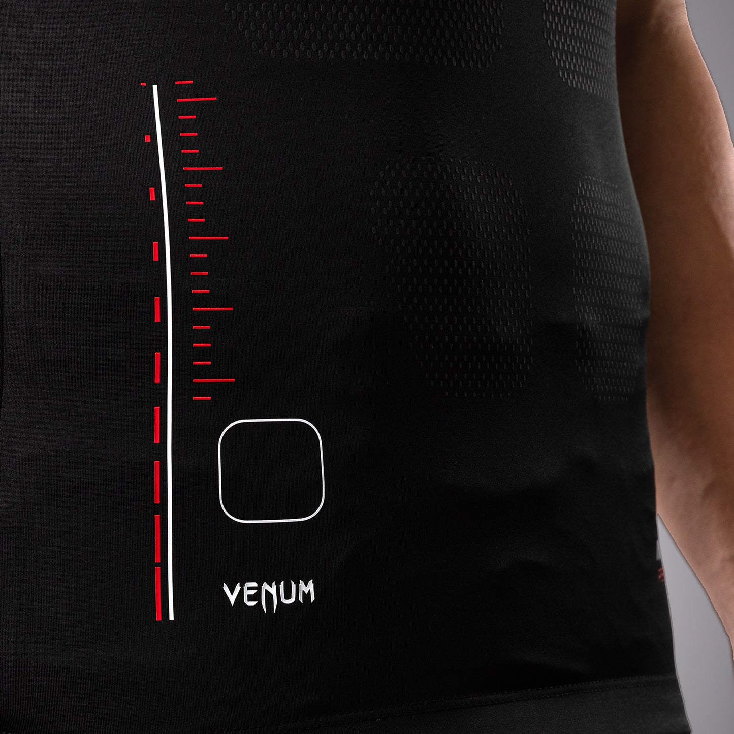 Venum Tactical XT Rashguard senza maniche - Nero/Rosso Fuoco