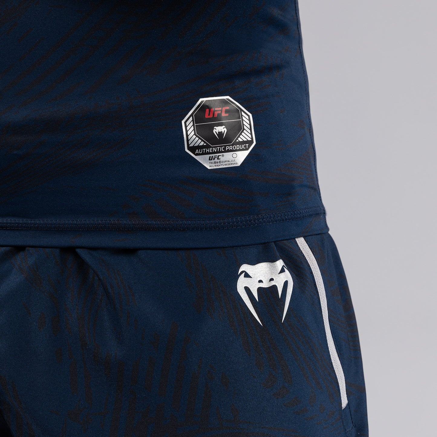 UFC Fusion by Venum Fight Week Rashguard a maniche corte Performance - Blu oceanico