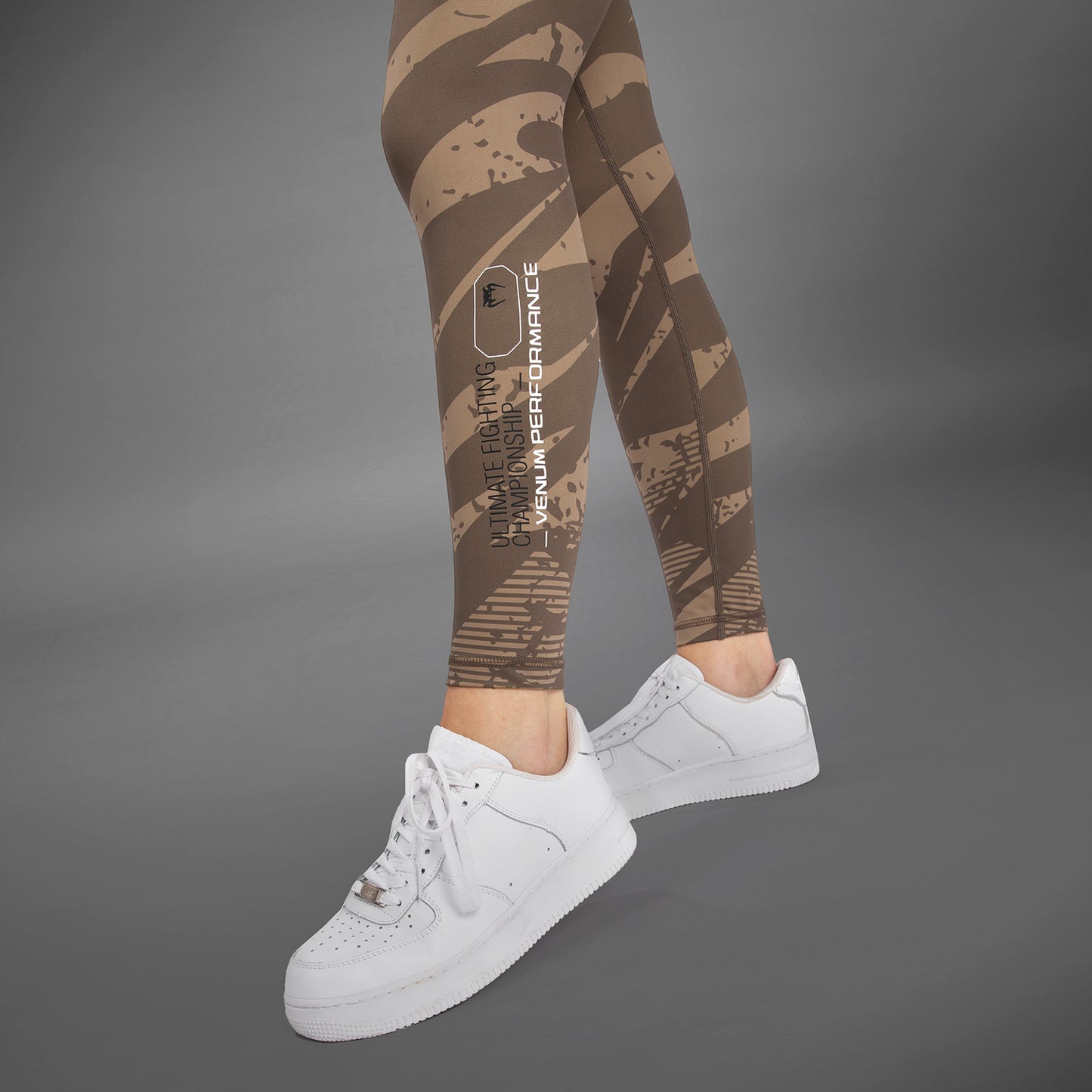 UFC Adrenaline by Venum Fight Week performance Leggings  - Desert Camo
