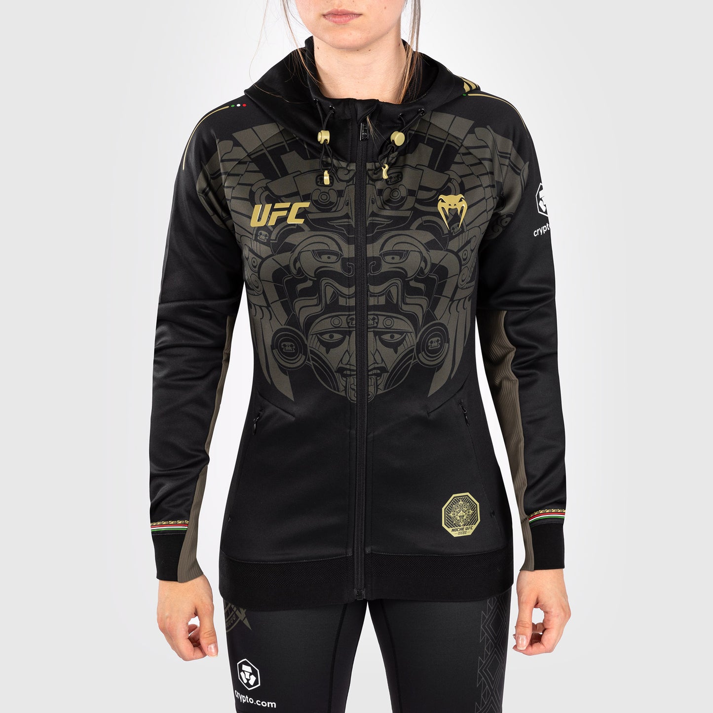 Noche UFC by Venum Authentic Fight Night Felpa con cappuccio da donna - nera