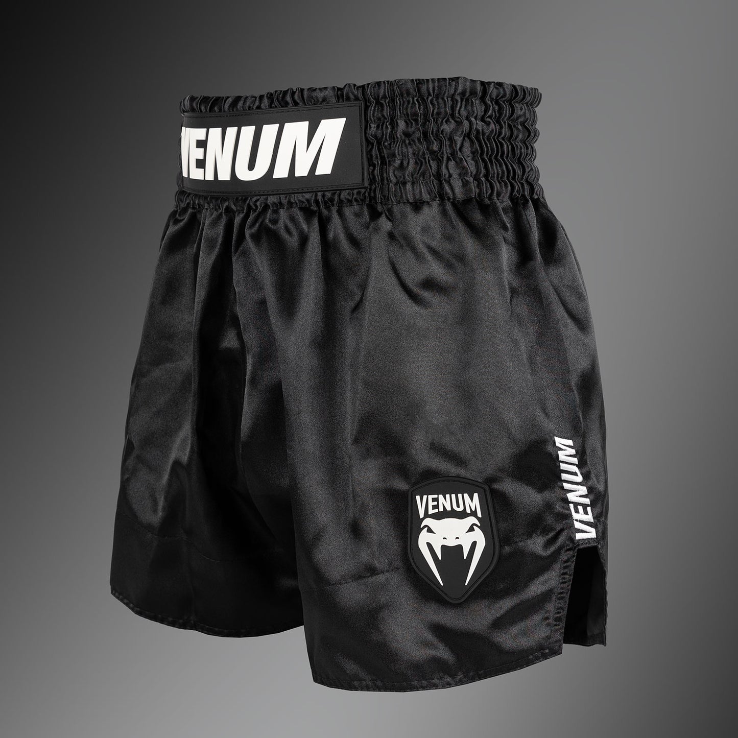 Venum Classic Evo Pantaloncini Muay Thai - Nero/Bianco