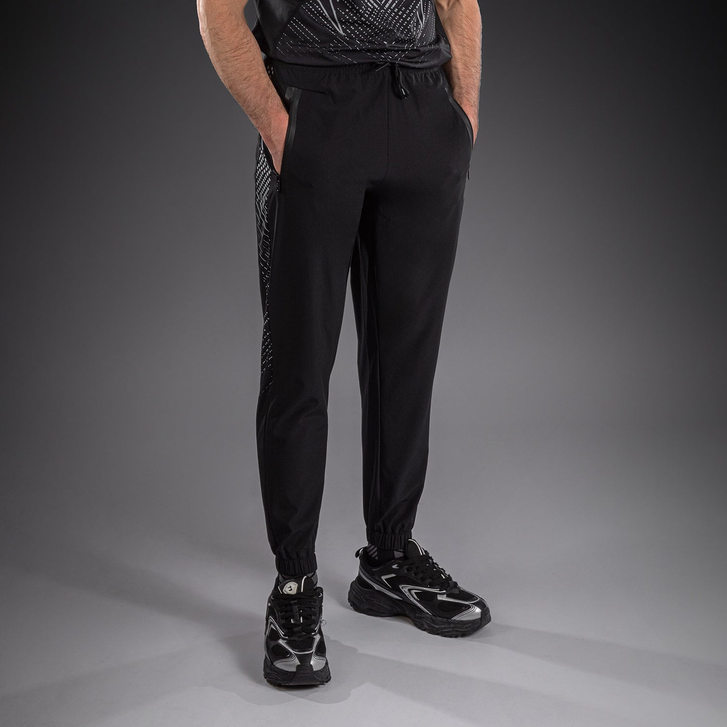Venum Midnight Fury Pantaloni da Jogging – Nero/Grigio/Argento