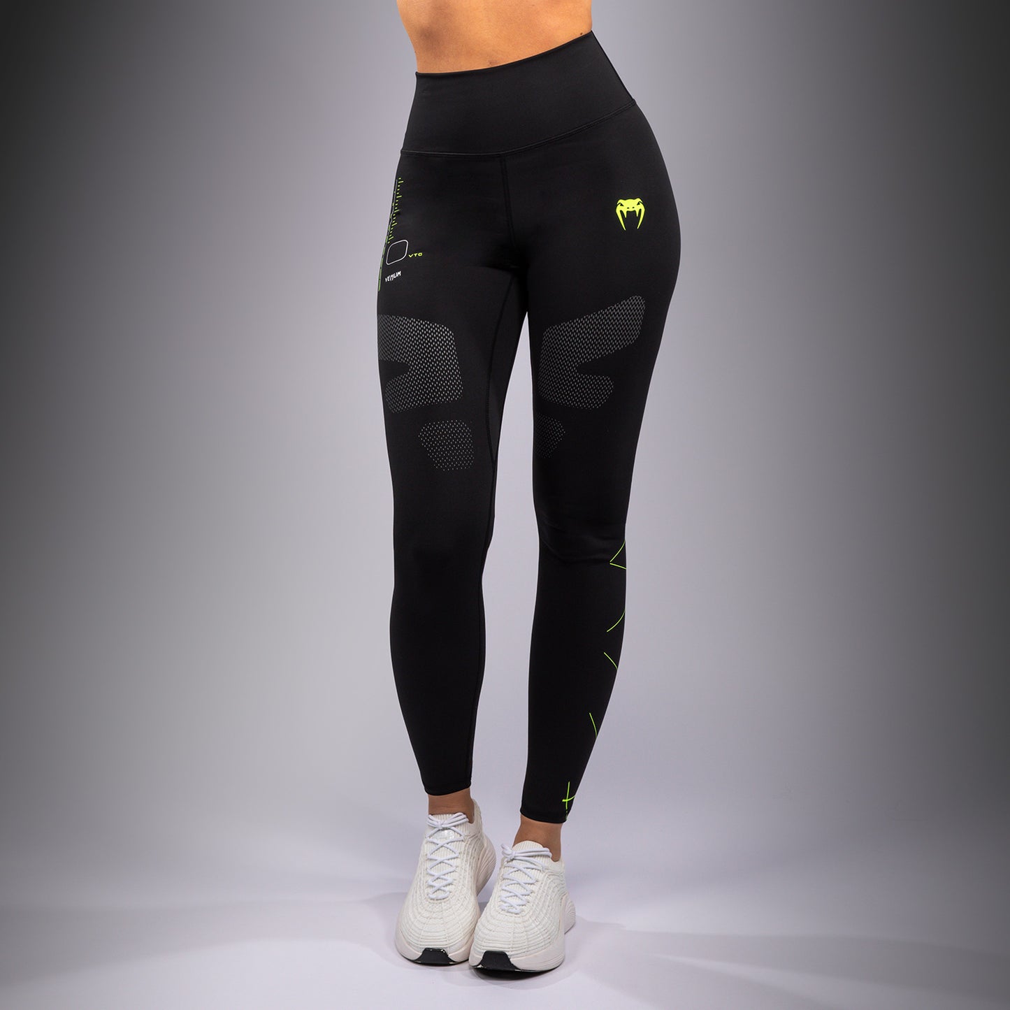 Venum Training Camp 4.0 Leggings - Nero/Neon Green