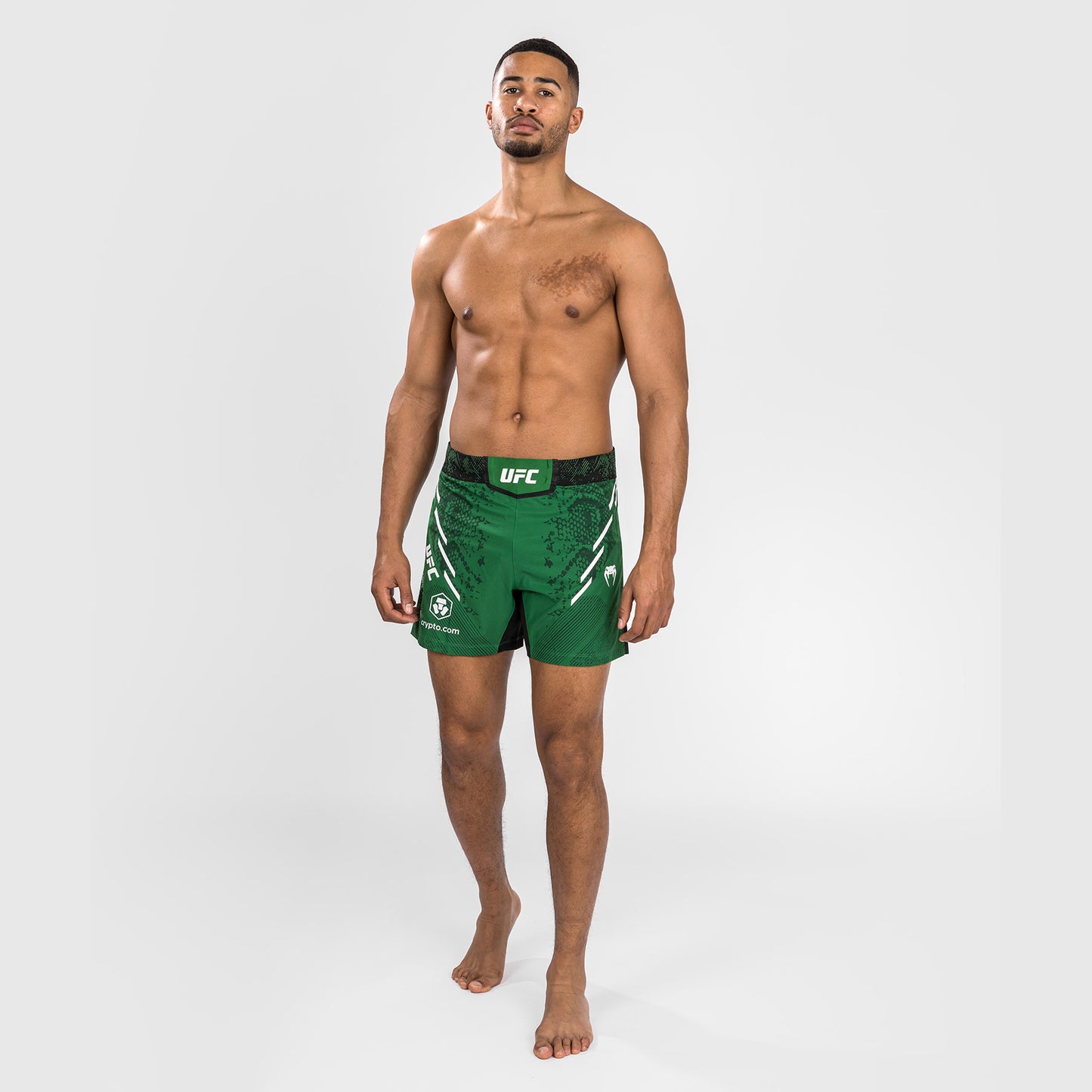 Pantaloncini da combattimento UFC Adrenaline by Venum personalizzati Authentic Fight Night Uomo - Short Fit - Verde