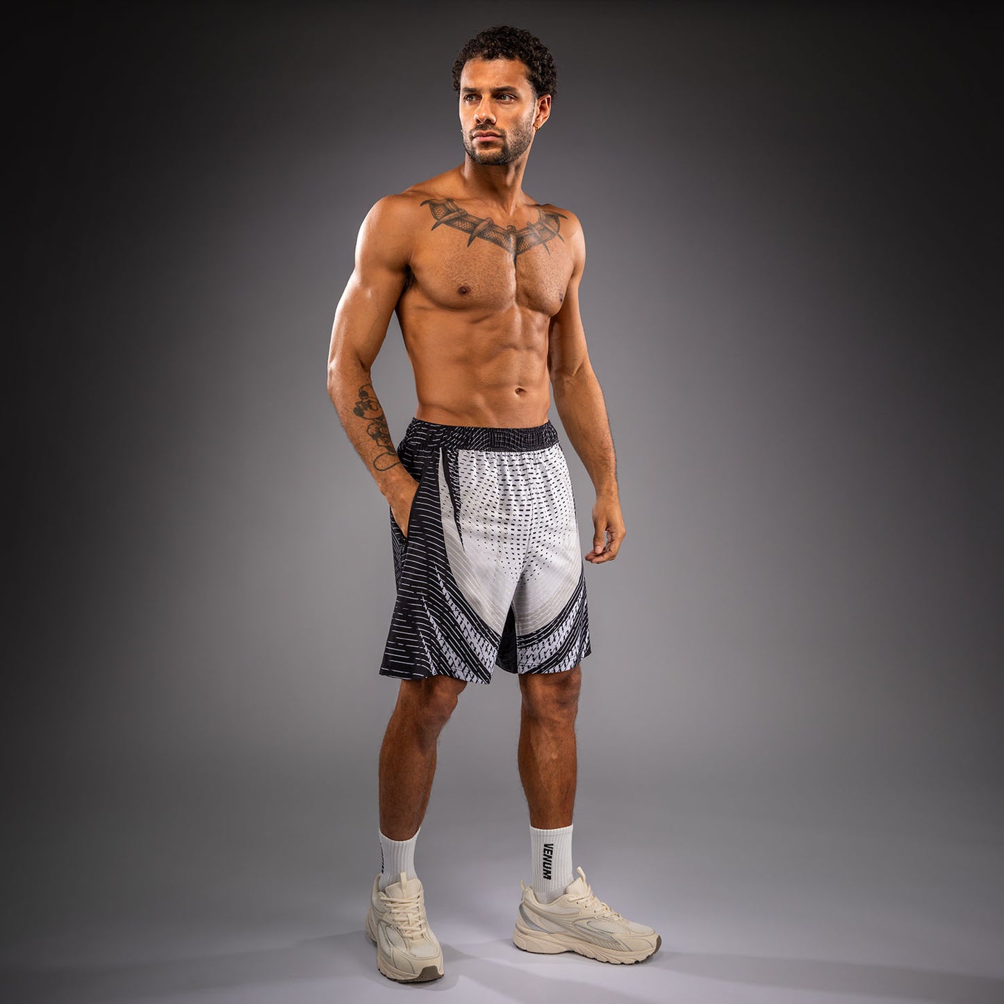 Venum Galactic 3.0 Pantaloncini da Allenamento - Bianco Sporco/Nero