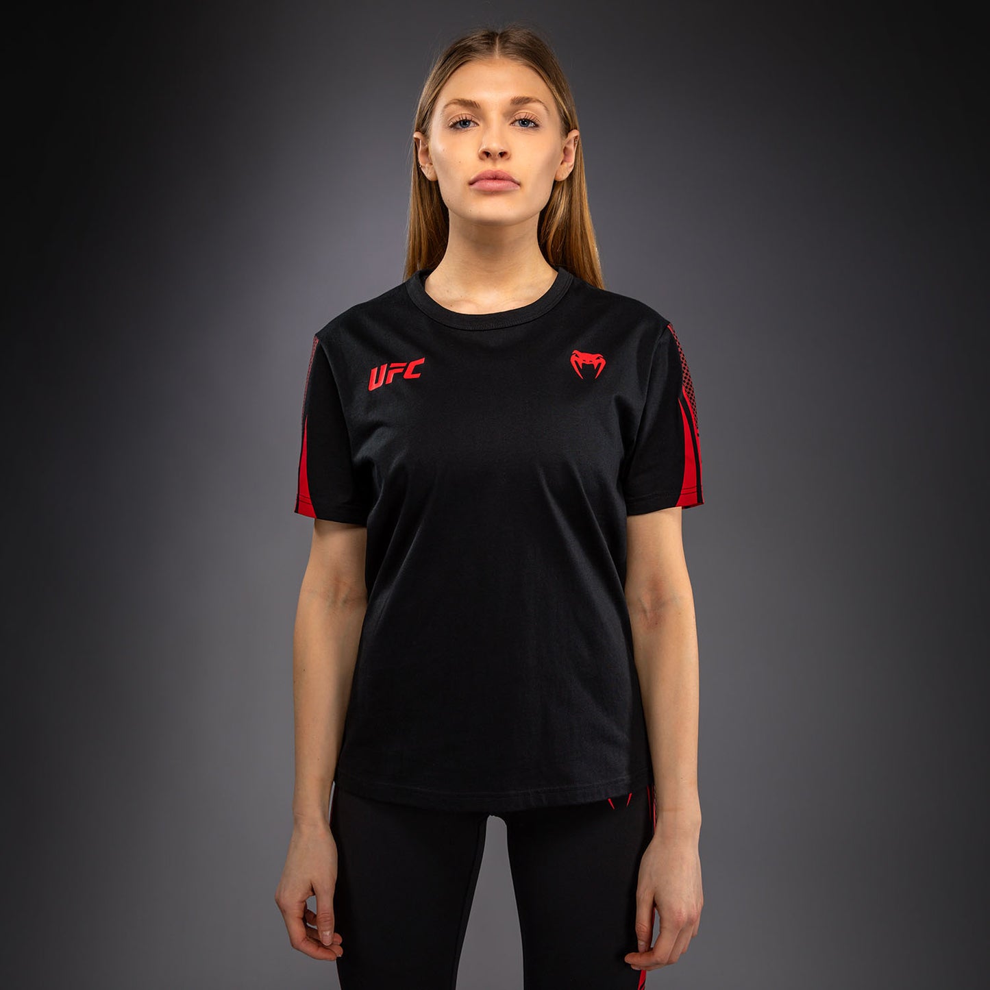 Venum UFC Unity by Venum Authentic Fight Week T-shirt a Maniche Corte da Donna - Nero